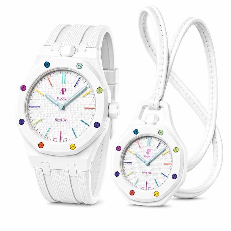 Bundle Royal Pop — HUIT BLANC (Montre + Bracelet)