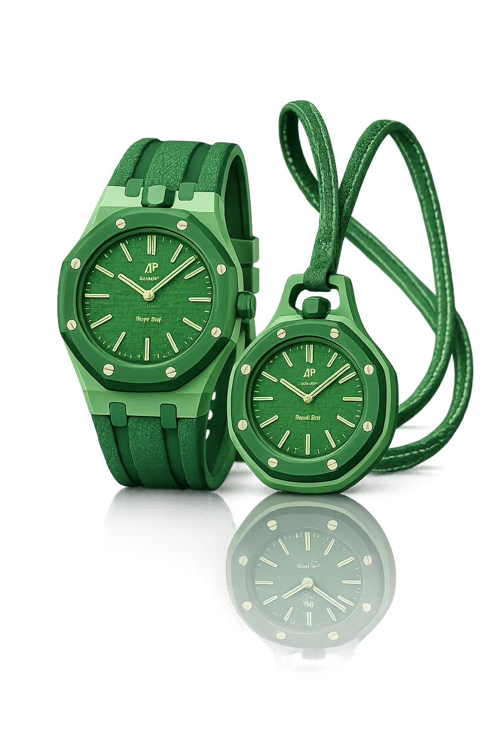 Bundle Royal Pop — GREEN EIGHT (Montre + Bracelet)