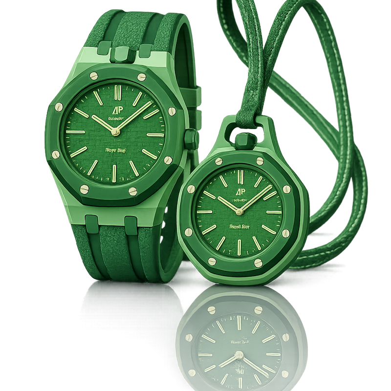 Bundle Royal Pop — GREEN EIGHT (Montre + Bracelet)